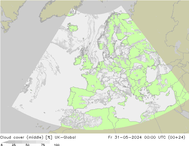 oblačnosti uprostřed UK-Global Pá 31.05.2024 00 UTC