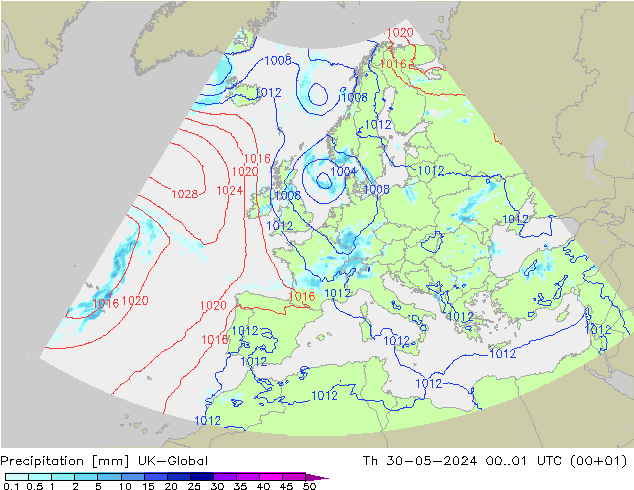 Yağış UK-Global Per 30.05.2024 01 UTC