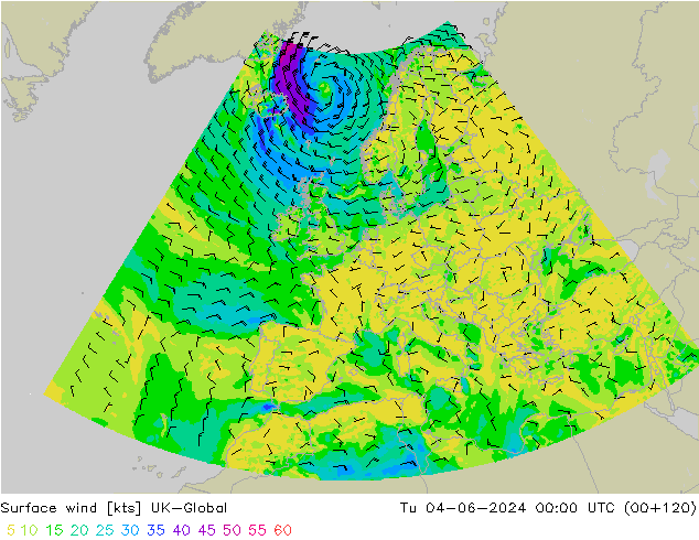 Rüzgar 10 m UK-Global Sa 04.06.2024 00 UTC