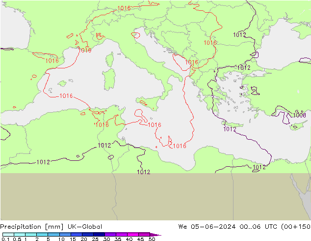 Precipitazione UK-Global mer 05.06.2024 06 UTC