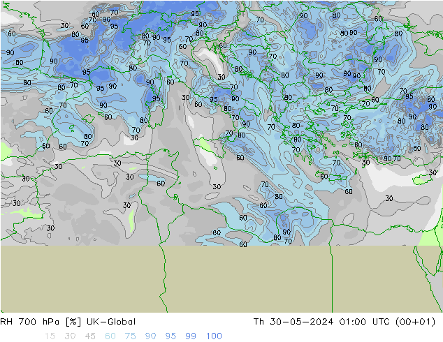 700 hPa Nispi Nem UK-Global Per 30.05.2024 01 UTC