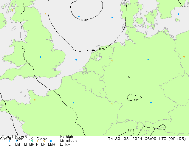 Wolkenschichten UK-Global Do 30.05.2024 06 UTC