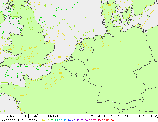 Isotachs (mph) UK-Global We 05.06.2024 18 UTC
