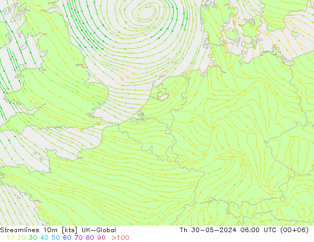 Stromlinien 10m UK-Global Do 30.05.2024 06 UTC