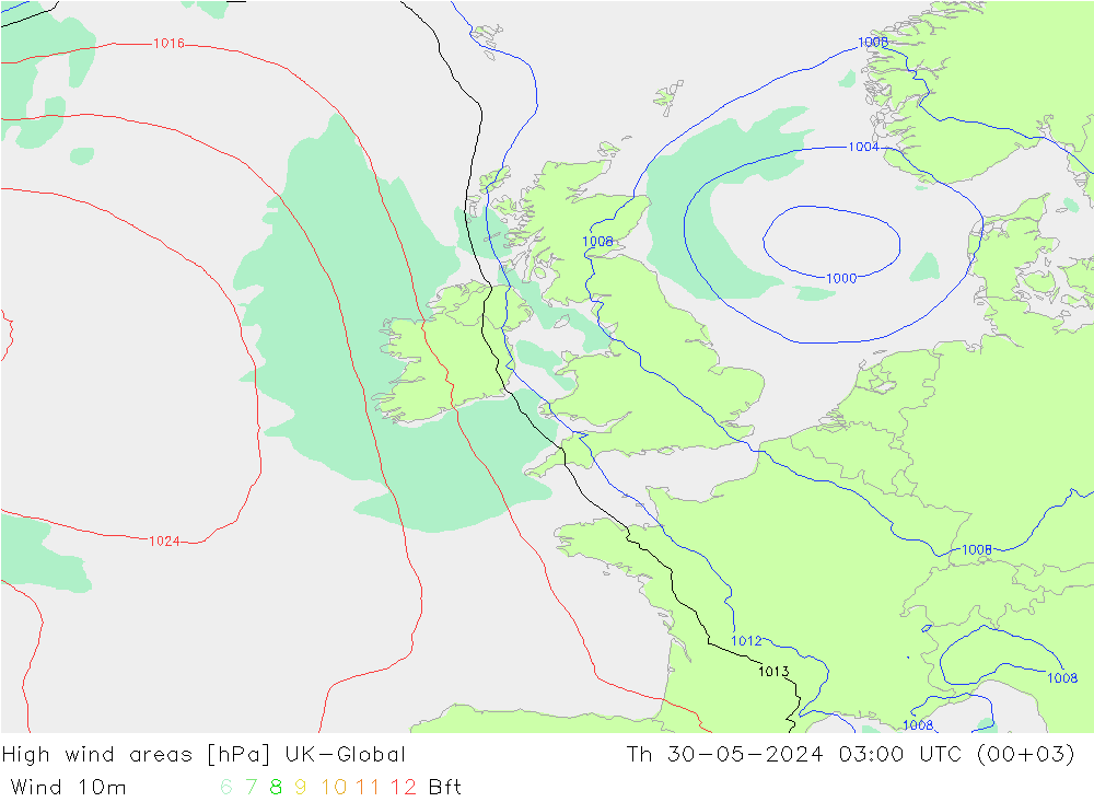 High wind areas UK-Global Th 30.05.2024 03 UTC