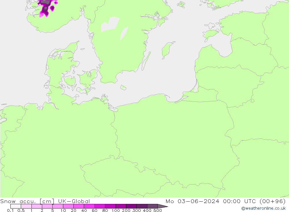Snow accu. UK-Global lun 03.06.2024 00 UTC