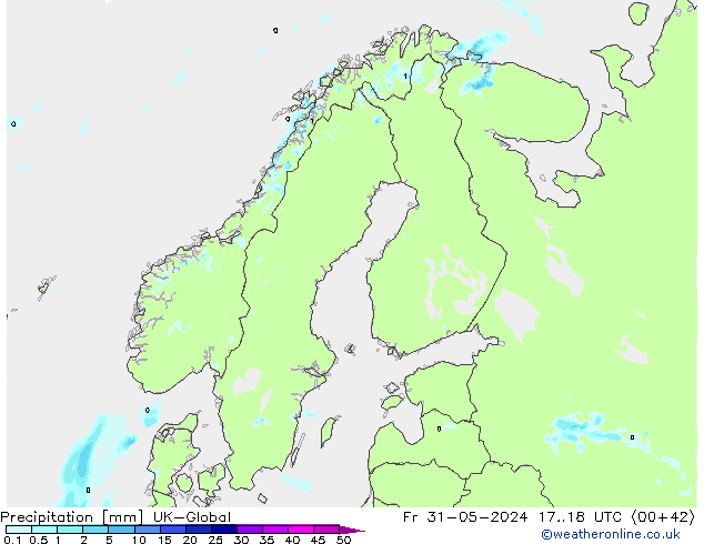 Srážky UK-Global Pá 31.05.2024 18 UTC