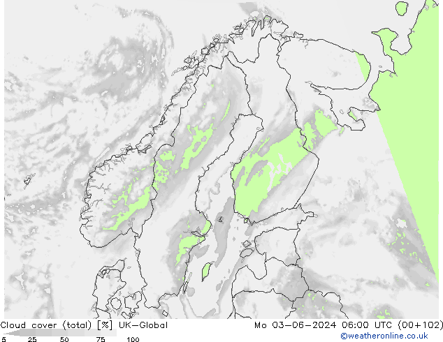 Wolken (gesamt) UK-Global Mo 03.06.2024 06 UTC