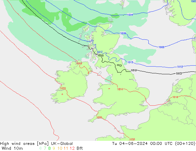 Windvelden UK-Global di 04.06.2024 00 UTC