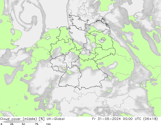 Cloud cover (middle) UK-Global Fr 31.05.2024 00 UTC