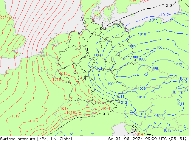 pressão do solo UK-Global Sáb 01.06.2024 09 UTC