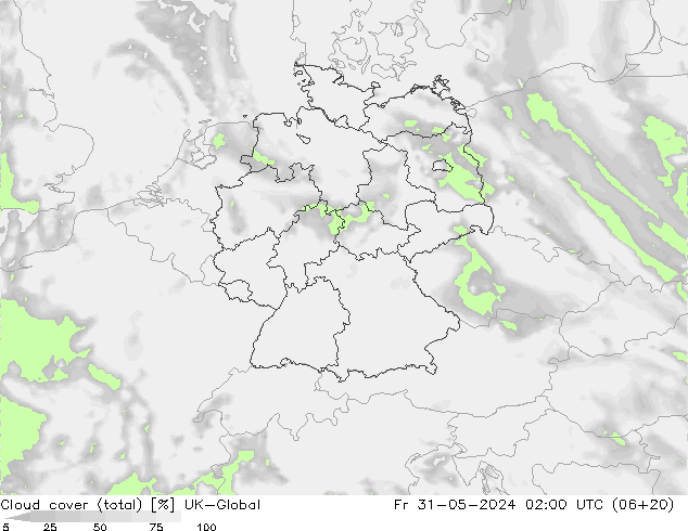 Wolken (gesamt) UK-Global Fr 31.05.2024 02 UTC