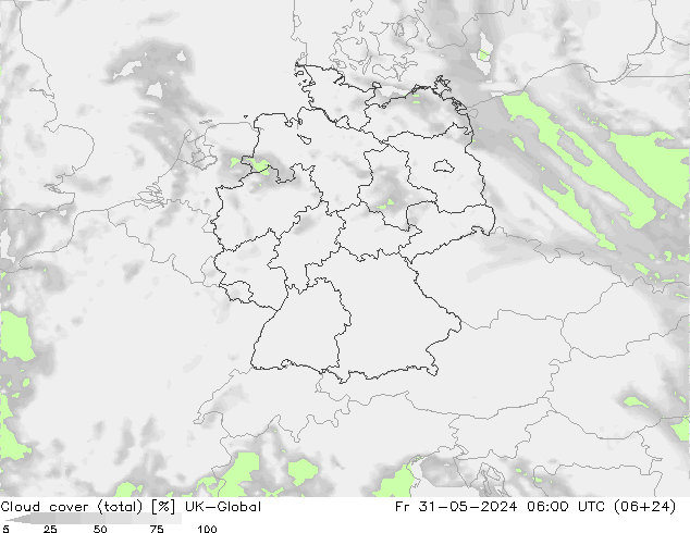 zachmurzenie (suma) UK-Global pt. 31.05.2024 06 UTC