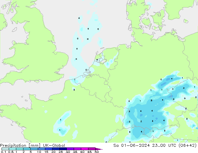 Neerslag UK-Global za 01.06.2024 00 UTC