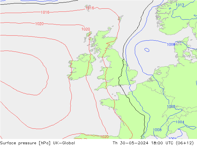 Yer basıncı UK-Global Per 30.05.2024 18 UTC