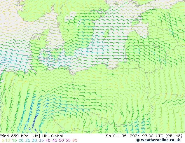  850 hPa UK-Global  01.06.2024 03 UTC