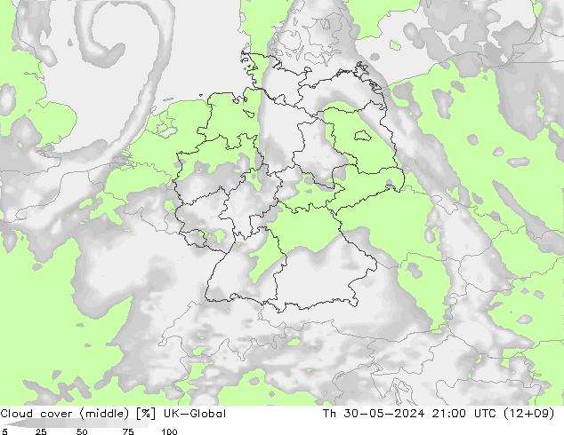 Wolken (mittel) UK-Global Do 30.05.2024 21 UTC
