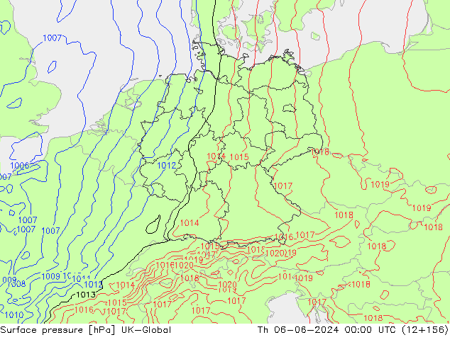 Luchtdruk (Grond) UK-Global do 06.06.2024 00 UTC