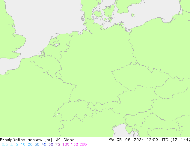 Precipitation accum. UK-Global ср 05.06.2024 12 UTC