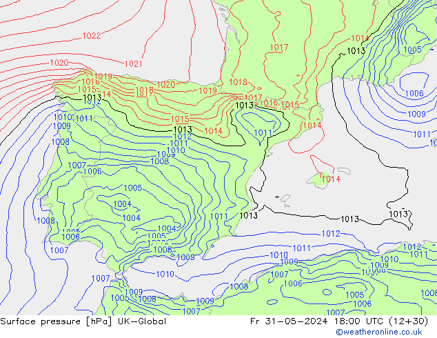 ciśnienie UK-Global pt. 31.05.2024 18 UTC