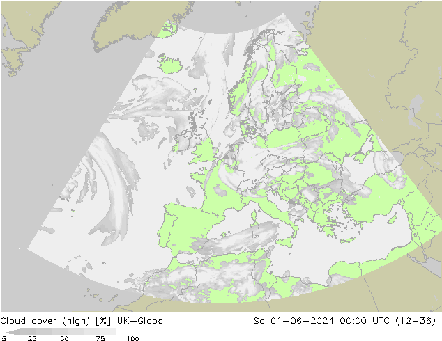 Bewolking (Hoog) UK-Global za 01.06.2024 00 UTC
