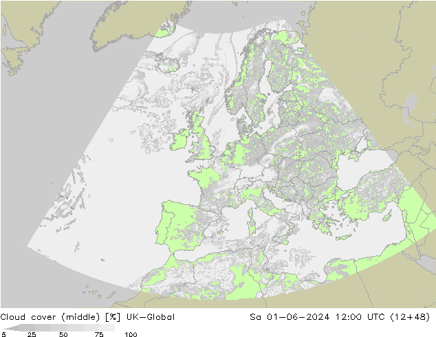 Nuages (moyen) UK-Global sam 01.06.2024 12 UTC