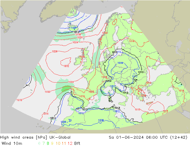 High wind areas UK-Global sam 01.06.2024 06 UTC