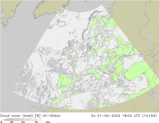 Cloud cover (total) UK-Global Sa 01.06.2024 18 UTC