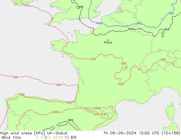 High wind areas UK-Global Th 06.06.2024 12 UTC