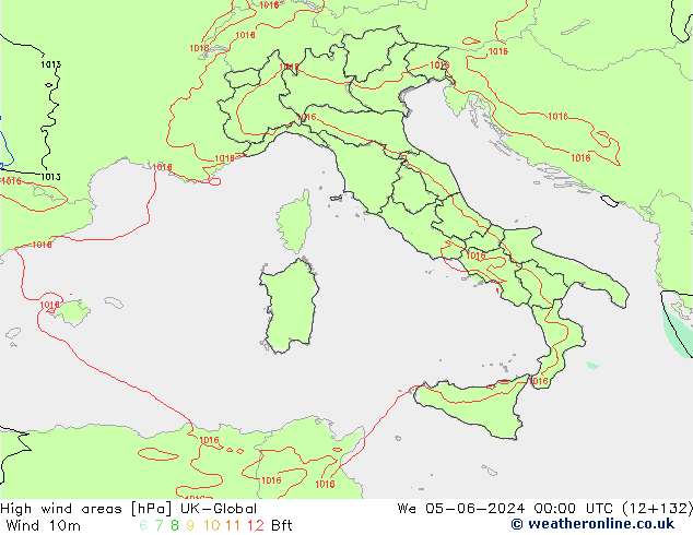 yüksek rüzgarlı alanlar UK-Global Çar 05.06.2024 00 UTC