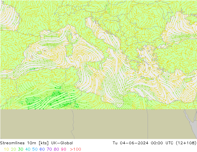 ветер 10m UK-Global вт 04.06.2024 00 UTC