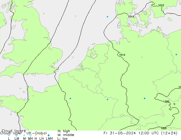 Cloud layer UK-Global Fr 31.05.2024 12 UTC
