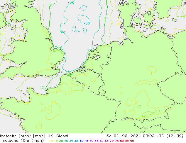 Isotachen (mph) UK-Global za 01.06.2024 03 UTC