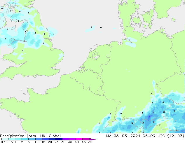 Niederschlag UK-Global Mo 03.06.2024 09 UTC
