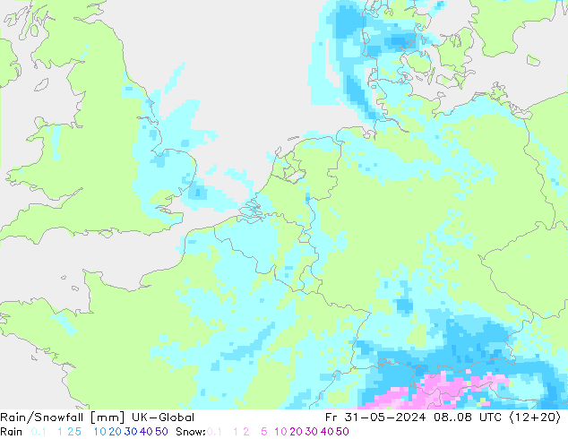 Rain/Snowfall UK-Global Sex 31.05.2024 08 UTC