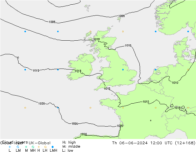 Wolkenlagen UK-Global do 06.06.2024 12 UTC