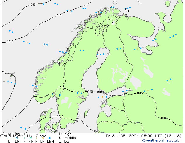 Cloud layer UK-Global  31.05.2024 06 UTC