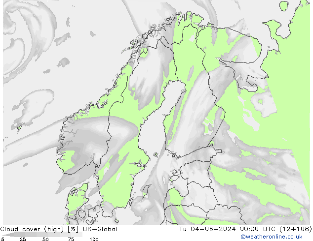 Bewolking (Hoog) UK-Global di 04.06.2024 00 UTC