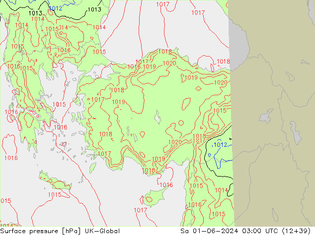 Surface pressure UK-Global Sa 01.06.2024 03 UTC