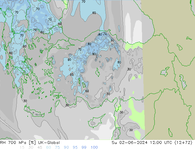 RH 700 hPa UK-Global nie. 02.06.2024 12 UTC