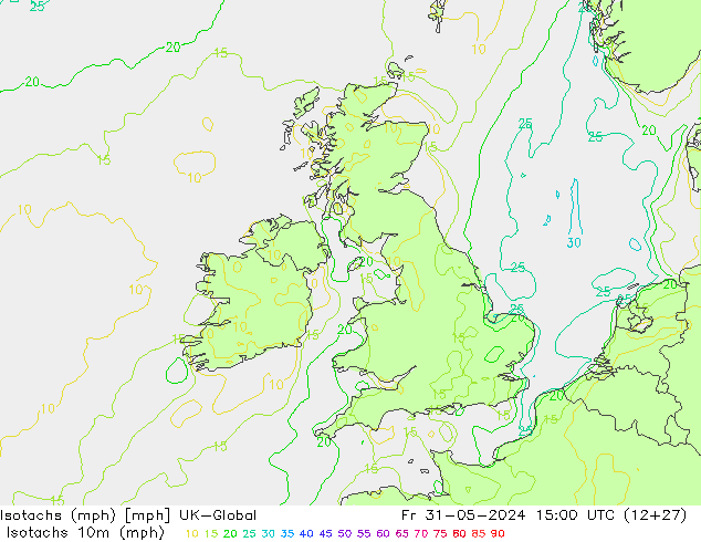 Isotachs (mph) UK-Global пт 31.05.2024 15 UTC