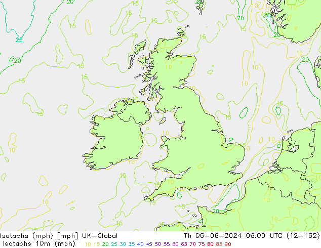 Eşrüzgar Hızları mph UK-Global Per 06.06.2024 06 UTC