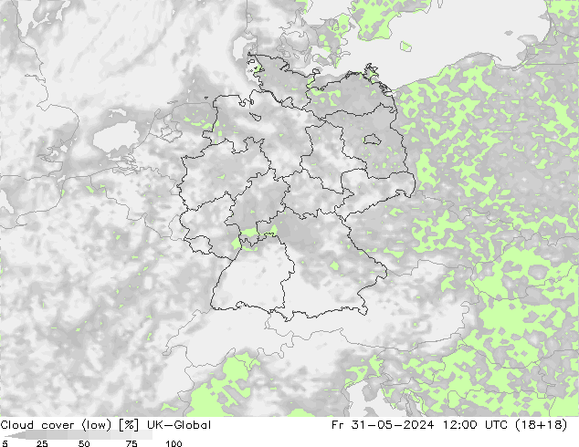 Nubi basse UK-Global ven 31.05.2024 12 UTC