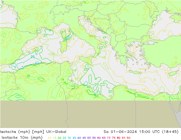 Isotachs (mph) UK-Global Sa 01.06.2024 15 UTC