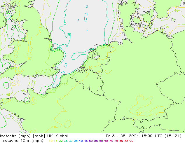 Isotachs (mph) UK-Global ven 31.05.2024 18 UTC
