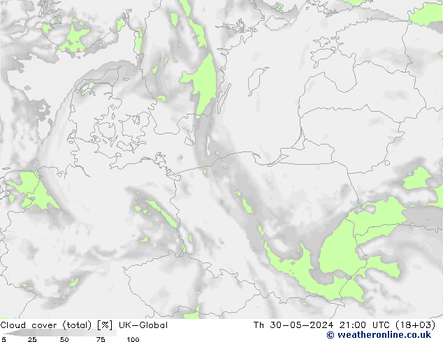 Wolken (gesamt) UK-Global Do 30.05.2024 21 UTC