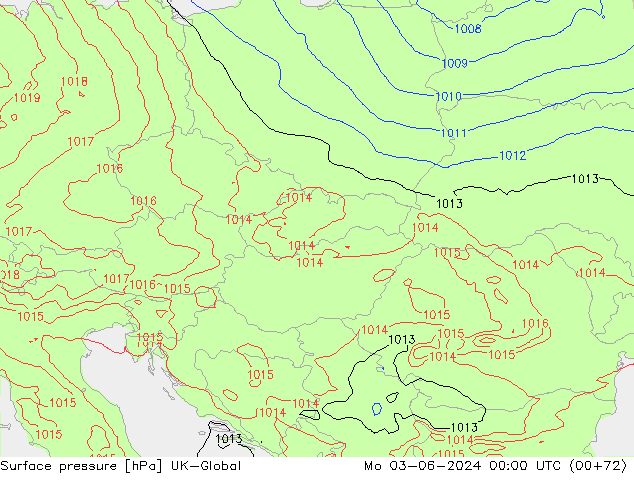 Yer basıncı UK-Global Pzt 03.06.2024 00 UTC