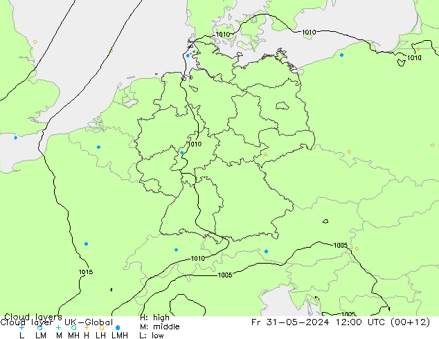 Cloud layer UK-Global ven 31.05.2024 12 UTC