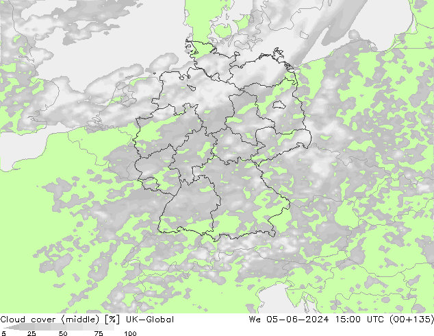 zachmurzenie (środk.) UK-Global śro. 05.06.2024 15 UTC