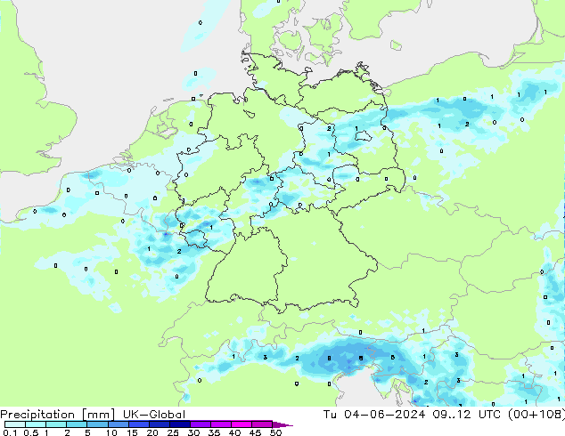 precipitação UK-Global Ter 04.06.2024 12 UTC